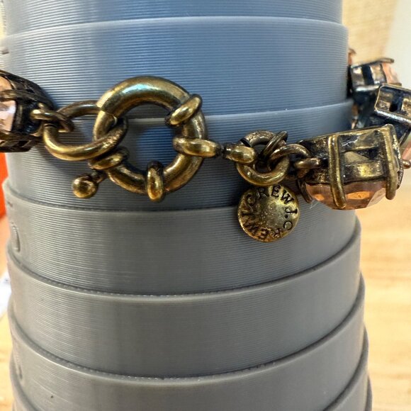 J.Crew Vintage-Inspired Gold-Tone Bracelet With Amber Crystal Accents - Picture 7 of 8